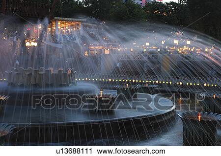 Stock Image - Decorative, Effect, Flow, Force, Fountain. Fotosearch