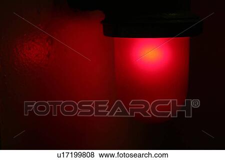 Stock Photo - device, equipment, implement, red, electrical device, signal. Fotosearch