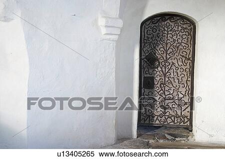Stock Photography - door, entrance, exit, close-up, way, barricade. Fotosearch