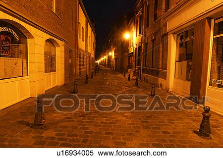 Stock Photography - downtown, road, way, path, houses, homes. Fotosearch