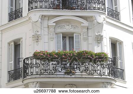 Stock Photo - exterior, glass, walls complex, structure, building, house. Fotosearch