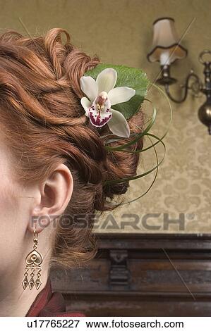 female, woman, young, young woman, flora View Large Photo Image Stock Photo - female, woman, young, young woman, flora. Fotosearch