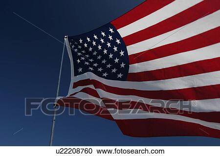 Stock Image - flag, detail, nationality, shadow, colorful, strips. Fotosearch