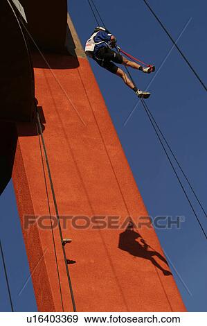 Stock Photo - repelling, recreation, rescue, construction, grip, feet. Fotosearch