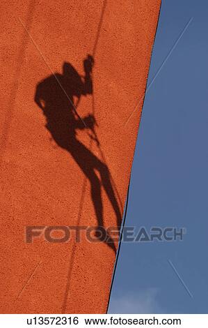 Stock Photograph - repelling, recreation, rescue, construction, grip, feet. Fotosearch