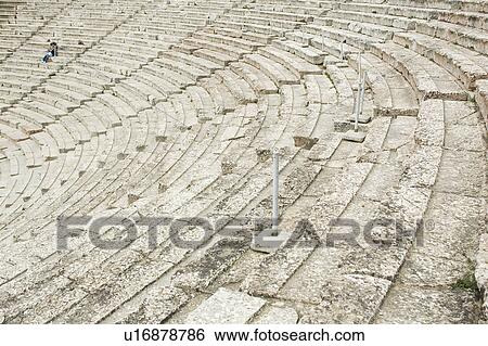 Stock Photograph - rows, arena, seats, stadium, steps, amphitheatre. Fotosearch