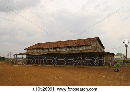 Stock Image - sand, thatched, exterior. Fotosearch