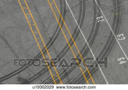 Stock Photo - tarmac, lanes, concrete, travel, transportation, intersection. Fotosearch