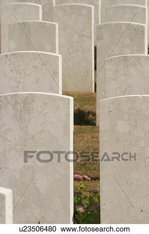 Stock Image - tombstones, tombs, headstones, gravestones, graves, graveyard. Fotosearch