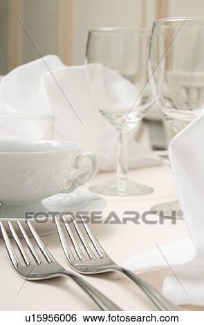 Stock Photograph - tools, arrangement, array, dishware, crockery, plate. Fotosearch