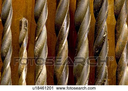 Stock Image - tools, set, assortment, workshop, close-up, bits. Fotosearch