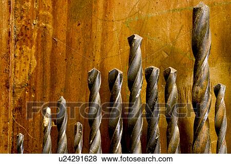 Stock Photo - tools, set, assortment, workshop, close-up, bits. Fotosearch
