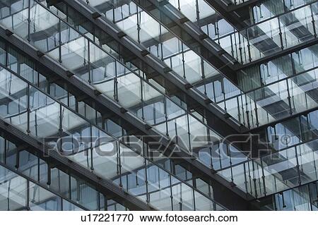 Stock Image - windows, pane, glass, reflection, close-up, focus. Fotosearch