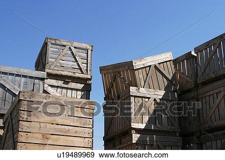 wooden, wood, crates, boxes, containers, stored View Large Photo Image Stock Photo - wooden, wood, crates, boxes, containers, stored. Fotosearch