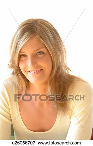 Stock Photo - Woman sitting. Fotosearch