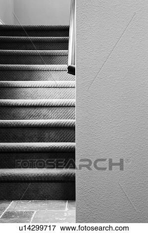 Black and White Staircase View Large Photo Image Stock Photo - Black and White Staircase. Fotosearch
