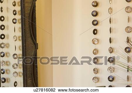 Stock Image - Decorative Bead Curtain. Fotosearch