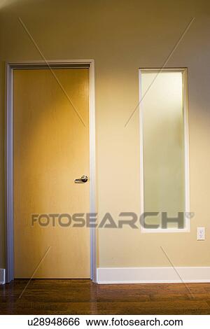 Door and Frosted Window Detail View Large Photo Image Stock Photograph - Door and Frosted Window Detail. Fotosearch