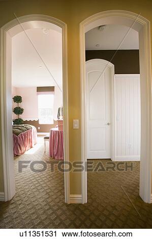 Doorways to Bedrooms View Large Photo Image Stock Image - Doorways to Bedrooms. Fotosearch