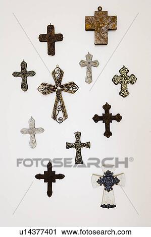 Eclectic Display of Religious Iconography View Large Photo Image Stock Image - Eclectic Display of Religious Iconography. Fotosearch