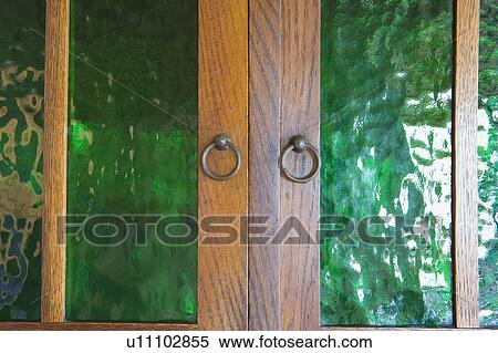 Green Glass Cabinet View Large Photo Image Stock Photography - Green Glass Cabinet. Fotosearch