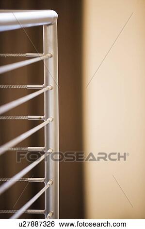 Metal Bannister Detail View Large Photo Image Stock Photograph - Metal Bannister Detail. Fotosearch