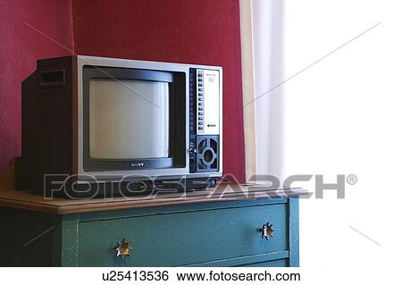 Stock Photograph - Old tv set. Fotosearch
