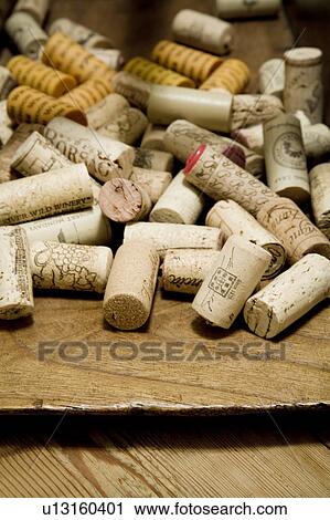 Stock Image - Wine Cork Collection. Fotosearch