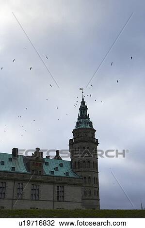 Stock Image - A Tower of Kronborg Castle, Denmark. Fotosearch