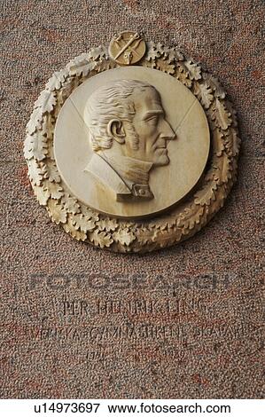 Stock Photo - Carving of Per Henrik Ling, Swedish medical-gymnastic practitioner. Fotosearch