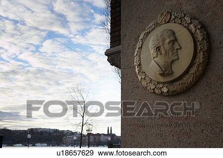 Stock Photo - Carving of Per Henrik Ling, Swedish medical-gymnastic practitioner. Fotosearch