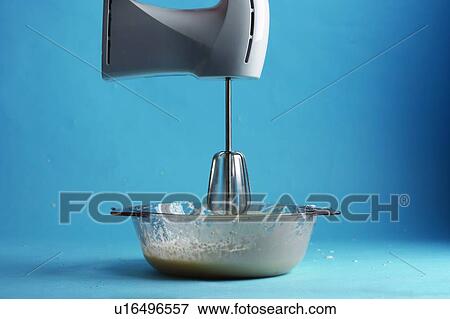 Electric Whisk with Egg Whites in Bowl View Large Photo Image Stock Photo - Electric Whisk with Egg Whites in Bowl. Fotosearch