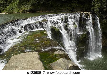 Stock Photo - Shih Fen Waterfall, East Coast, Taiwan. Fotosearch