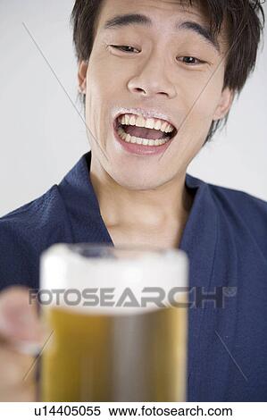 Beer and Yukata man View Large Photo Image Stock Photography - Beer and Yukata man. Fotosearch