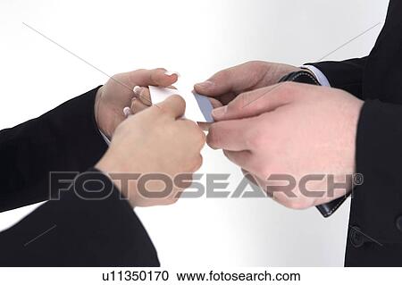 Business card exchange View Large Photo Image Stock Image - Business card exchange. Fotosearch