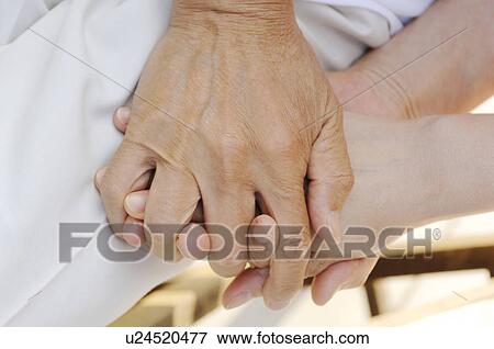 Stock Photo - Hand of the elderly. Fotosearch