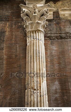 Stock Photograph - Column in Rome, Italy. Fotosearch