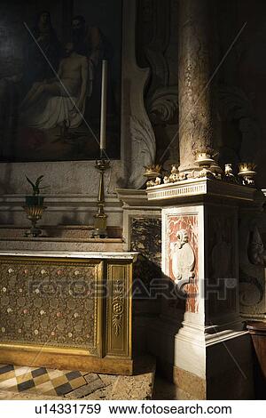 Interior of church in Venice, Italy View Large Photo Image Stock Photo - Interior of church in Venice, Italy. Fotosearch