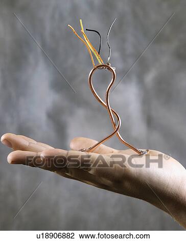 Male adolescent hand holding wire sculpture View Large Photo Image Stock Image - Male adolescent hand holding wire sculpture. Fotosearch