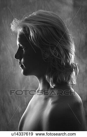 Male teen profile with bare chest View Large Photo Image Stock Photo - Male teen profile with bare chest. Fotosearch