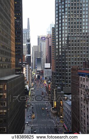 New York City street with skyscrapers View Large Photo Image Stock Photography - New York City street with skyscrapers. Fotosearch