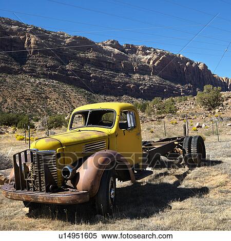 Old abandoned truck in desert landscape of Utah View Large Photo Image Stock Photography - Old abandoned truck in desert landscape of Utah. Fotosearch