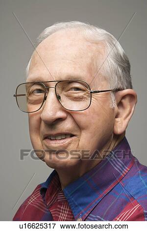 Portrait of elderly man smiling View Large Photo Image Stock Photo - Portrait of elderly man smiling. Fotosearch