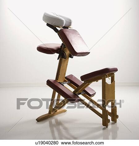 Stock Image - Still life of a massage chair. Fotosearch