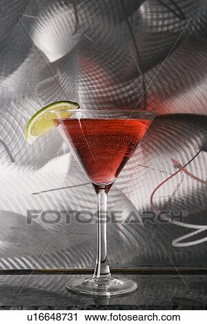 Stock Image - Still life of martini mixed drink . Fotosearch