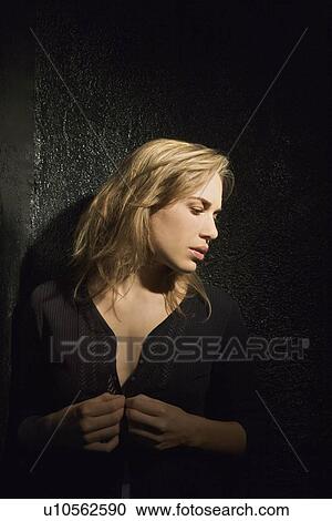 woman looking to side. View Large Photo Image Stock Image - woman looking to side.. Fotosearch