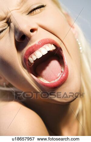 Stock Photo - Woman making sassy expression. Fotosearch