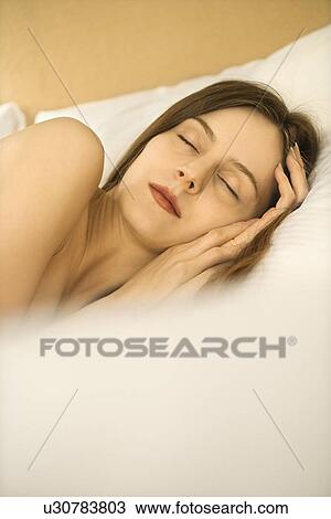 Woman sleeping View Large Photo Image Stock Image - Woman sleeping. Fotosearch