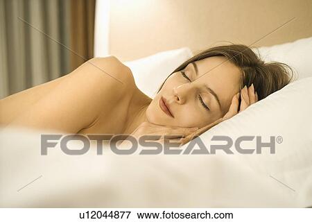 Woman sleeping View Large Photo Image Stock Photo - Woman sleeping. Fotosearch