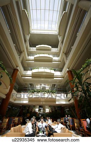 Stock Photography - dubai, sheikh, zayed, road, attriun, atrium, building. Fotosearch